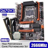 Atermiter Turbo DDR4 D4 Motherboard Set With Xeon E5 2670 V3 LGA2011-3 CPU 2pcs X 8GB = 16GB 2666MHz Memory Desktop RAM