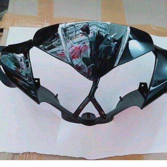 Batok lampu depan + visor Supra x 125 helm in hitam berkulitas Lazada