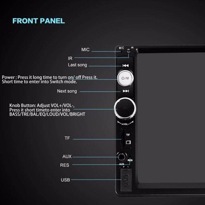 วิทยุติดรถยนต์-7-hd-2din-7018b-จอมิลเลอลิงค์-gps-บูลทูด-mp5-เครื่องเล่น-พร้อมกล้องมองหลัง-สำหรับติดรถ