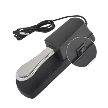 Piano Sustain Pedal Keyboard Damper Pedal 6.35mm Plug Compatible with Casio  Yamaha Roland Electronic Organ MIDI Keyboards Digital Pianos 