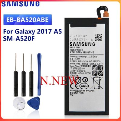 แบตเตอรี่ เดิม Samsung Galaxy A5 2017 A520 SM-A520F A520K A520S A520W A520F SM-A520F EB-BA520ABE พร้อมชุดถอด+แผ่นกาวติดแบต