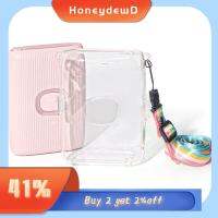 HONEYDEWD ป้องกันรอยขีดข่วน ใสสะอาด คริสตัลคริสตัลคริสตัล เคสสำหรับเก็บของ สายปรับได้ เครื่องพิมพ์ภาพถ่าย ฝาครอบป้องกันสำหรับป้องกัน