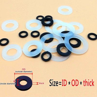 ☼☇ 100pcs M1.5 M2 M2.5 M3 M4 M5 M6 M8 M10 M12 White Black Plastic Nylon Flat Washer Plane Spacer Insulation Gasket Ring For Screw