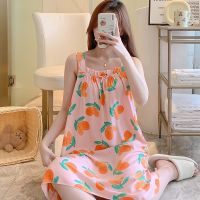 Nightdress summer womens spenders n silk sm floral jamas summer cool feeg ice silk rl cute n silk home clot --SY2381卍☢