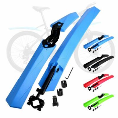 RONGJINGMALL อุปกรณ์เสริมจักรยาน MTB หน้าหลังบังโคลนยางรถบังโคลนจักรยานยางกันโคลนจักรยานเสือภูเขา