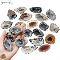 LUSHUN9057990 1ชิ้นรูปร่างผิดปกติแร่บำบัดอัญมณีดิบหินคริสตัลคลัสเตอร์ Agate Geodes ธรรมชาติดรูซี่ควอทซ์ชิ้น