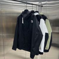 ❉ THE NORTH FACE 2022ฤดูหนาวสไตล์อเมริกันเวอร์ชั่น1990แจ็คเก็ตผ้าฝ้ายหนาคู่ปักแจ็คเก็ตผ้าฝ้ายตัวอักษรที่ถูกต้องเหนือ