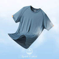 2023ใหม่ Quick Dry Men เสื้อยืดวิ่งฟิตเนสกีฬา Top Gym Training เสื้อ Breathable Jogging Casual Sportswear