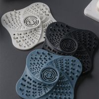 Floor Drain Sewer Cover Sink Filter Bathroom Anti-clogging Bath Suction Plug Odor-proof Hair Catcher Drain Strainers Stopper Dishracks Sink accessorie