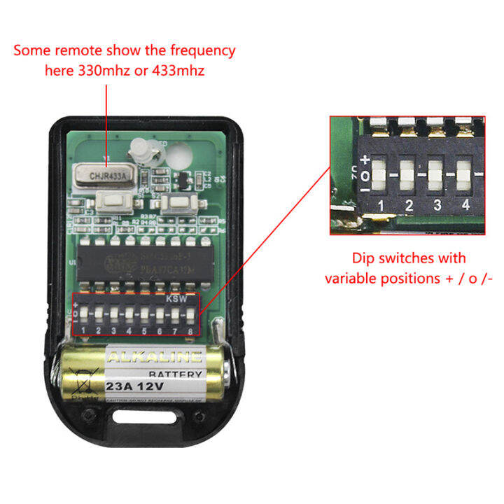 veli-shy-สวิตช์-smc5326รีโมทคอนโทรลประตูรถยนต์330mhz-433mhz-8dip-รีโมทคอนโทรล