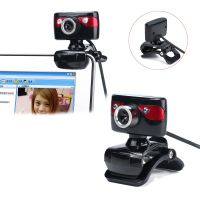 ✒✕✖ USB 2.0 480P PC Webcam with Mic Clip-on Driver-free Web Camera for Laptop Computer Built-in sound absorption microphone