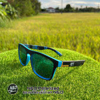 แว่นเลนส์ polarized แบนคนไทย สำหรับใส่ยิงปลา ตกปลา ตีปลาจิบ ขับรถเล่นกีฬา s23