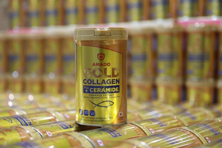 amado-gold-collagen-plus-ceramide-อมาโด้-โกลด์-คอลลาเจน-พลัส-เซราไมด์จากสารสกัดข้าว-ขนาด-150-กรัม
