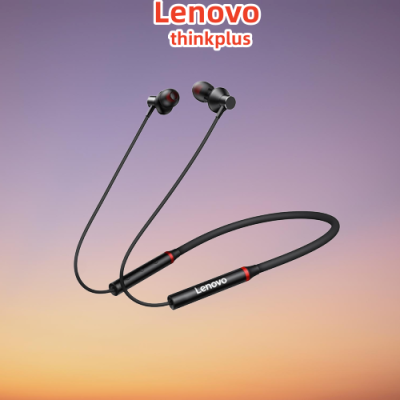 Lenovo QE08 (รุ่นใหม่) หูฟังบลูทูธไร้สาย หูฟังออกกำลังกาย แบบคล้องคอ หูฟังบลูทูธ