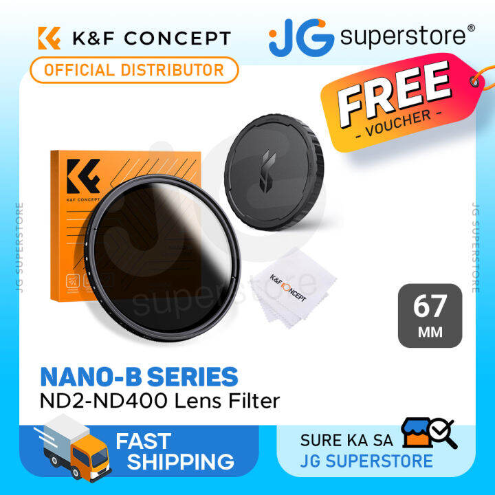 K&F Concept NANOB Series Variable Neutral Density ND2 to ND400 Lens