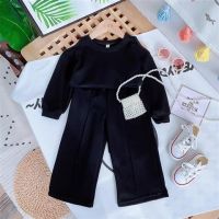 90-160 Cm Spring Autumn Girls Casual Suit Baby Kids Children Sports Clothing Set 2pcs