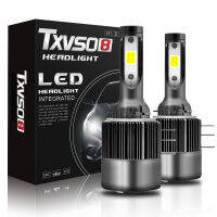 TXVSO8มินิ H15หลอดไฟหน้ารถ LED 6000พันสีขาววิ่งไฟ12โวลต์ที่มีคุณภาพสูงไดโอดโคมไฟ11000LM 55วัตต์หลอดไฟที่มีชิปซัง