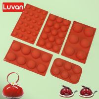 【lz】▲◎  Half Ball Sphere Round Silicone Mold 3D Brownie Pudim Mousse Chocolate Sobremesa DIY Baking Bolo Decoração Tool 6 Buracos 8 Buracos 15 Buracos 24 Buracos