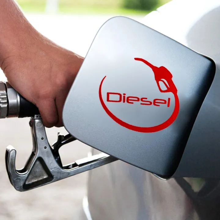 Car Gas tank Cover decal sticker DIESEL UNLEADED GASOLINE Lazada