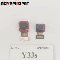 Novaphopat สำหรับ Vivo Y33s โมดูลกล้องหลักใหญ่ด้านหลัง/ชิ้นงอสำหรับเปลี่ยนกล้องหน้าขนาดเล็ก