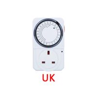 16A EU UK CN 3500W 230VAC จับเวลาซ็อกเก็ตจับเวลาจับเวลาจับเวลาสากล Loop Outlet จับเวลาสวิตช์ครัว Cyclic 24ชั่วโมง