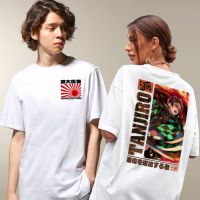 2023 newanime Heroes Graphic Tee unisex OVERSIZE สีขาวแฟชั่น Casual T เสื้อ streetwear CYCLE