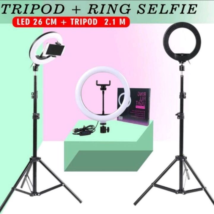 Tripod M Ring Light Cm Lampu Selfie Lampu Vlog Lazada Indonesia