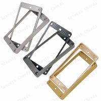 【CW】 A Set of 2 Pcs Electric Curved Humbucker Coil Pickup Frame Mounting Metal