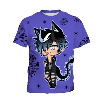 T-shirts Anime Gacha Life Kawaii Children's clothing 3D Print Kid