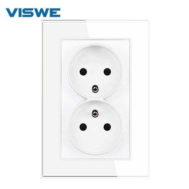 viswe-electrical-socket-france-standardwhite-crystal-glassac-110-250v-16a-fr-double-socket-for-home-improvement