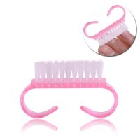 1/3/5 pcs Pink Nail Cleaning Brush Dust Brush Calf Horn Brush Portable Professional Nail Manicure Tool Nail Art Tools