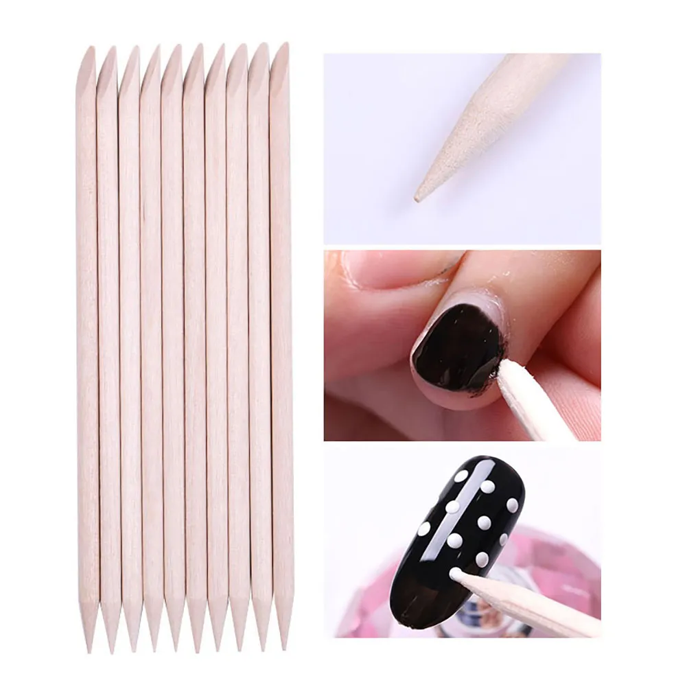 Betop 100Pcs Nail Art Design Orange Wood Stick Sticks Cuticle Pusher Remover  Manicure Pedicure Care Rhinestones Dotting Removal | Lazada PH