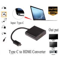 AARONA HDMI ตัวเมียชนิด C เป็น HDMI-อะแดปเตอร์แปลงสายเคเบิลตัวผู้เป็นตัวเมียดีไซน์เพรียวบางสำหรับพีซีแล็ปท็อปแท็บเล็ต HDTV