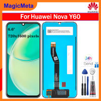 MagicMeta หน้าจอ LCD 6.6นิ้วของแท้สำหรับ WKG-LX9 Y60 Huawei Nova หน้าจอ LCD อะไหล่ชิ้นส่วนจอสัมผัสแอลซีดีของเครื่องแปลงดิจิทัลสำหรับหน้าจอแสดงผล Huawei Nova Y60