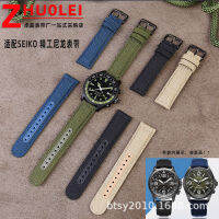 เหมาะสำหรับนาฬิกา Seiko รุ่น5 Srpc33j1 Srpc31j1สายนาฬิกาผ้าใบไนลอนขนาด21 22มม.