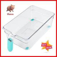 กล่องจัดเก็บในตู้เย็นด้ามจับ15.5x29x8.5cm KECHFRIDGE STORAGE BOX KECH 24406 15.5X29X8.5CM CLEAR **มีบริการชำระเงินปลายทาง**