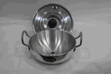 Hindalco Aluminium Kadai,Cookware Pan Size No-12, 3 mm,Aluminium  Kadai,Kadhai Pan,Frying Pan,kadai indian for frying