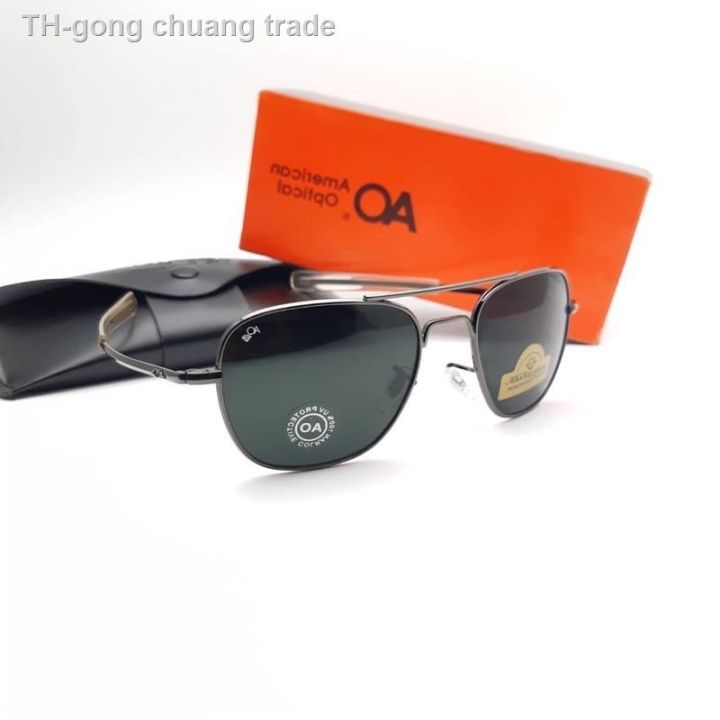 แว่นตา-แว่นตากันแดด-ao-american-optical-size-52-60-ป้องกันรังสียูวีสําหรับผู้ชายและผู้หญิง