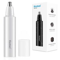 ZZOOI Kemei X4 Full Body Washable Nose Ear Hair Trimmer Rechargeable Electric Trimmer Nose Hair Removal Ear Cleaner White Or Black