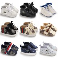 COD SDFERTGRTYTYUYU Baby Boy Canvas Highcut Sport Shoes Soft Sole Newborn Walker Toddler Casual Sneakers Christening