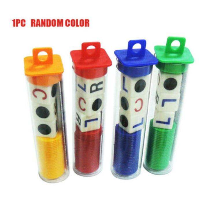 mayitr-1set-random-color-lcr-game-toys-left-center-right-dice-sealed-tube-with-chips-for-party-friends-family-play-dices