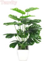 【YF】๑  Artificial Leaves Monstera Garden Room Bedroom Balcony Decoration Plastic Fake