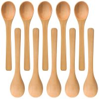 30 Pieces Mini Wooden Spoon Small Soup Spoons Serving Spoons Condiments Spoons Wooden Honey Teaspoon