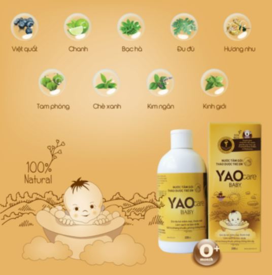 Nước tắm gội thảo dược yaocare baby 250ml - ảnh sản phẩm 3
