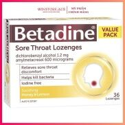 HÀNG CHUẨN ÚC Viên Ngậm Ho Betadine Sore Throat Lozenges