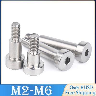 10pcs M3 M4 M5 M6 M8 M10 M12 304 A2 Stainless Steel Hex Hexagon Socket Cap Head Shoulder Roller Bearing Screw Bolt High Tensile Nails Screws Fasteners