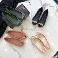 【free shipping】2023melissa~metal Bowknot Womens Shoes Inner Height-enhancing Shoes Fragrant Shoes