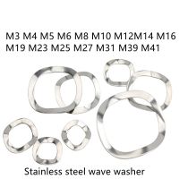 10/50Pcs 304 Stainless Steel Three Wave washers Spring Washer M3 M4 M5 M6 M8 M10 M12 M14 M16 M19 M23 M25 M27 M31 M39 M41 Coil Springs