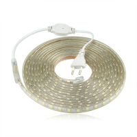 220 V LED Strip Flexible Light SMD 5050 60leds/m Waterproof Diode Tape 220V LED Light With EU Power Plug 1M 2M 3M 4M 5M 10M -25M