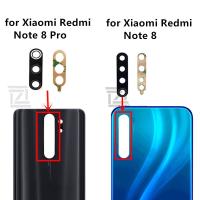 2ชิ้นเหมาะสำหรับ Xiaomi Redmi Note 8กระจกกล้องถ่ายรูปด้านหลังโน้ต8กล้องมืออาชีพกระจกกล้องถ่ายรูปอะไหล่ซ่อมอะไหล่สำรองพร้อมกาว